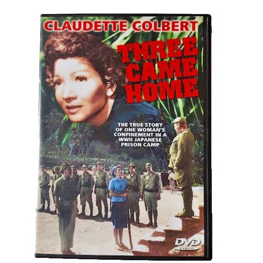 Three Came Home War Drama DVD 1950 Movie B&W Claudette Colbert